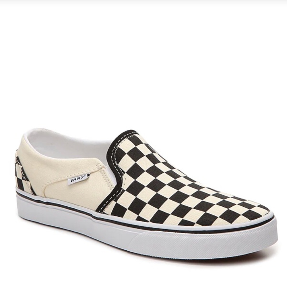 Men’s Vans Checkerboard Slip on Shoes. Size 10.